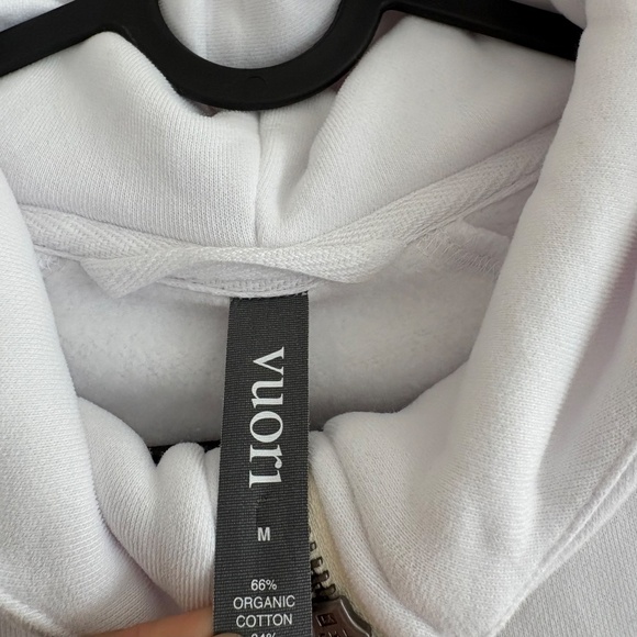 Vuori Restore Half Zip Hoodie White Size M - Picture 7 of 14